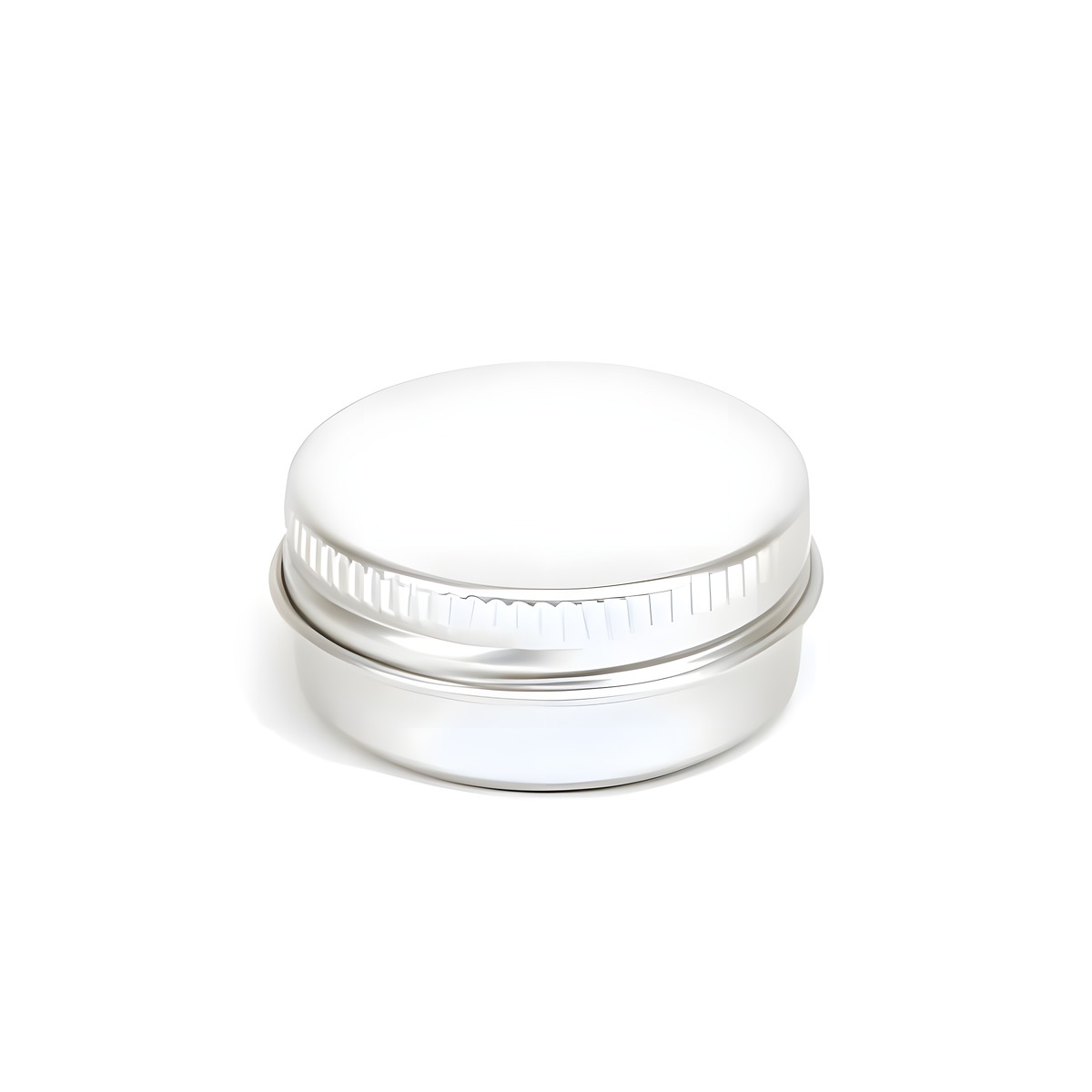 Aluminiumsbøtte 5 ml med skumpude i låg, lakeret for beskyttelse, diameter 29 mm, højde 16 mm - Hedenhus - Letvægtsdesign