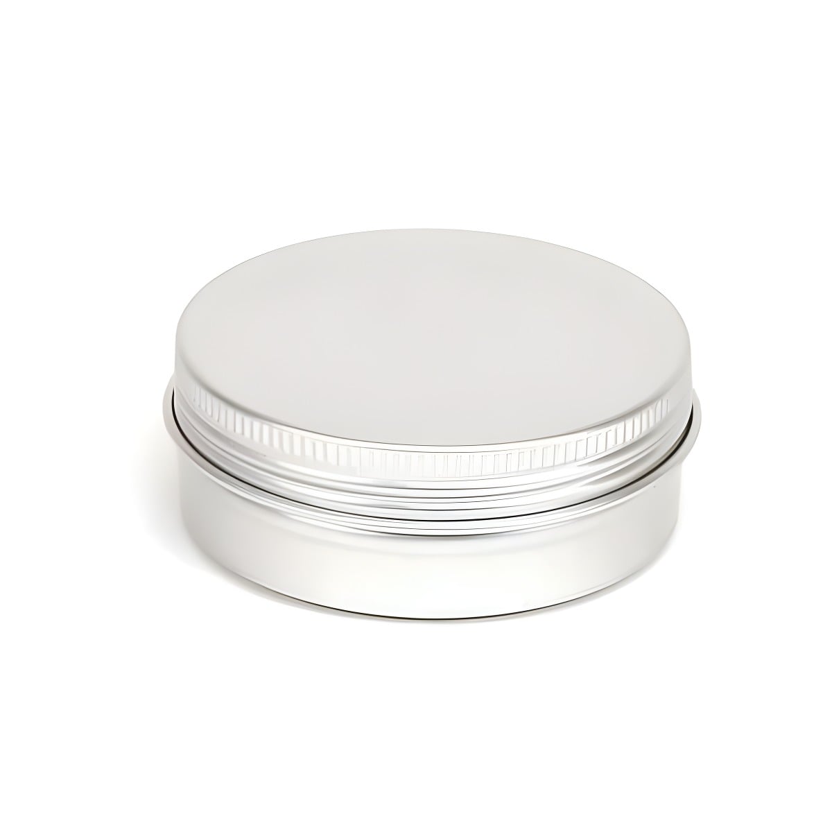 Aluminiumsbøtte 60 ml med skruelåg og skumpude - Hedenhus - Indvendig lakering, diameter 71 mm, højde 25 mm