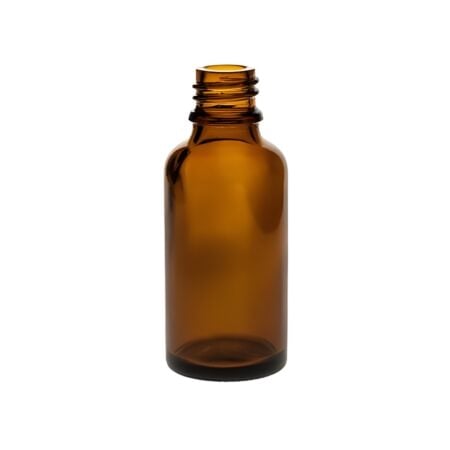 30 ml. brun glasflaske - DIN18