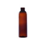 Brun PET-plastflaske 150 ml med gevindstørrelse 24/410 – set forfra