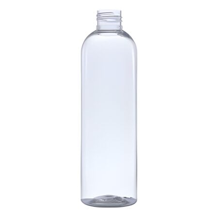 250 ml. klar høj plastflaske - PET - 24-410