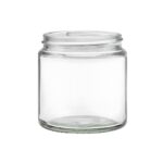 60 ml. creme bøtte / krukke i klar glas uden skruelåg