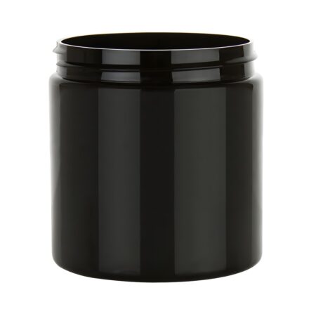 250 ml. sort PET bøtte - 70mm gevind