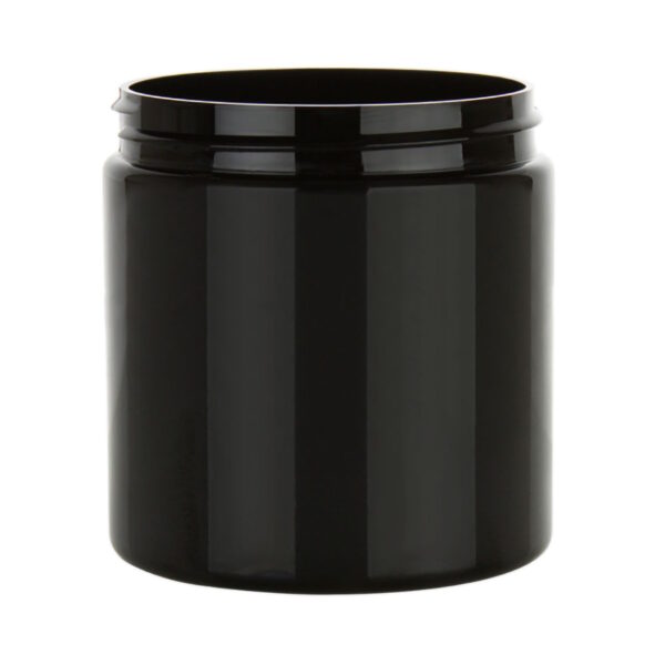 250 ml. sort PET bøtte  70mm gevind