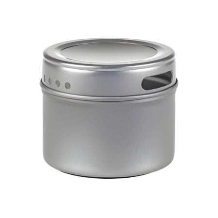 Magnetisk metaldåse med gennemsigtigt låg - 110 ml.