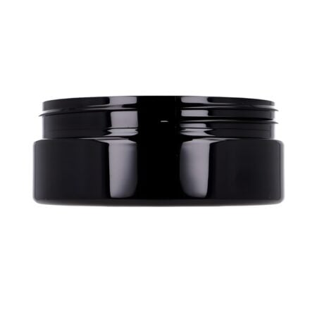 200 ml. sort PET bøtte - 100mm gevind