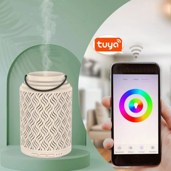 'Venedig' aroma diffuser med Wifi viser app