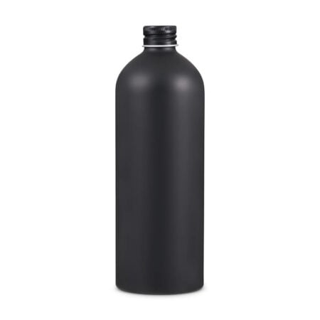 500 ml. mat sort aluminiumsflaske