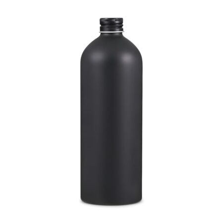 500 ml. mat sort aluminiumsflaske