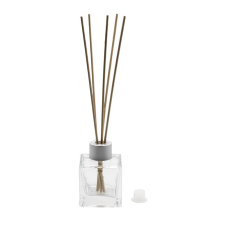 Diffuser flaske i glas med diffuserpinde - 40 ml.