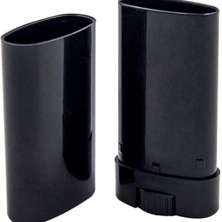 Sort PP oval stift detalje af twist-up bund og låg