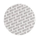 PS forseglingsskive Ø68 x 1,2mm med teksten Sealed for your protection – forside